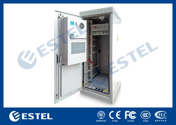 Cheap Custom Outdoor Telecom Cabinet , Telecom Equipment Cabinet With Air Conditioner for sale
