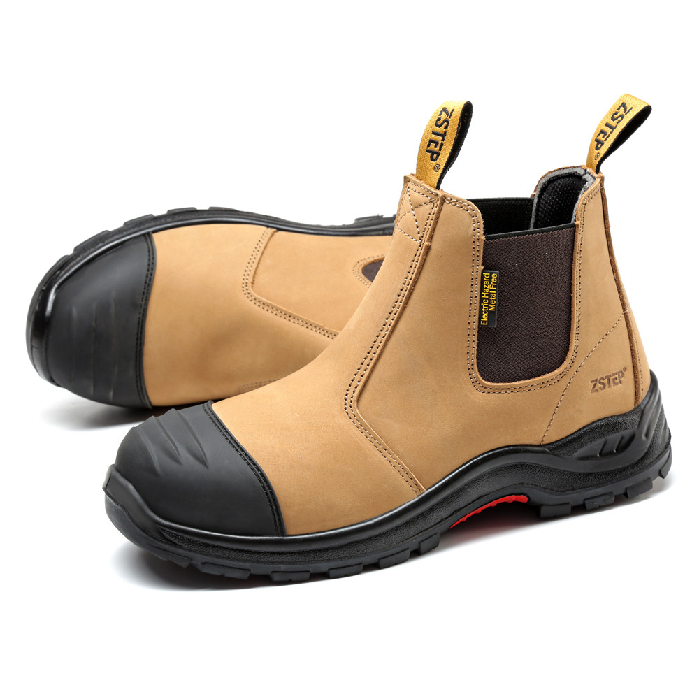 Genuine Leather Construction Safety Shoes Steel Toe S3 Safety Boots For Welding