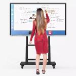 4MM tempered explosion proof glass 4K Smart Interactive Board For School