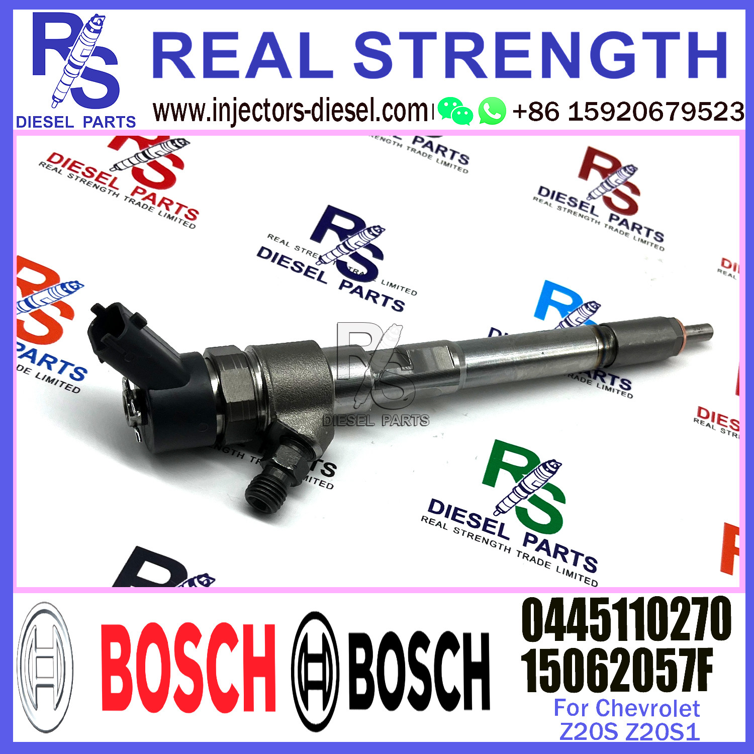 common rail injector 0445110269 injector for Chevrolet Z20S Z20S1 fuel injector nozzle 0445110269 0445110270 96440397 15