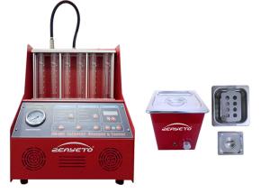 Quality Petrol Fuel Injector Cleaning Machine Red Color 60*60*42cm 230W FCC Approved wholesale