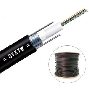 Quality Single Mode Fiber Optic Cable Outdoor Armoured GYXTW 2 4 6 8 12 Core wholesale