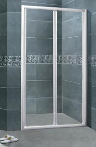 Quality Silver Aluminum Alloy Glass Shower Enclosures 5MM Clear Tempered CSI Certification wholesale