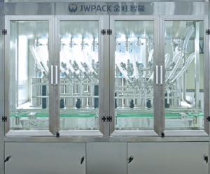 12 Head Disinfectant Liquid Detergent Filling Machines System 1-5L 2500 BPH Hazardous Packaging