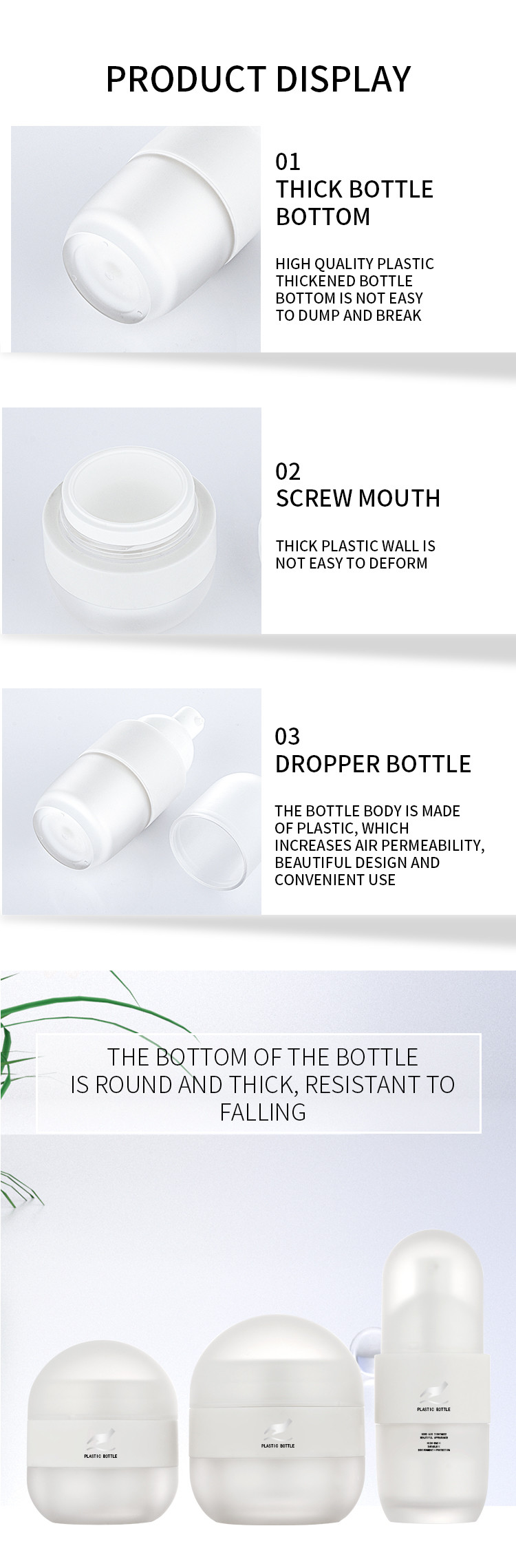 Portable travel set cosmetics skincare packaging eye cream jar body lotion bottle