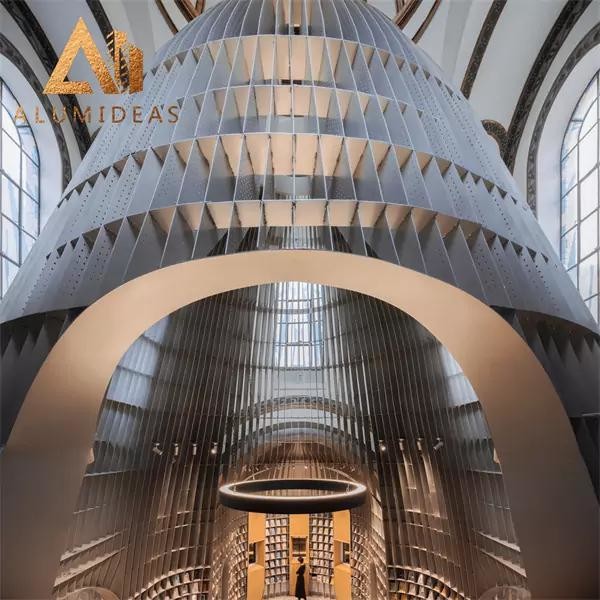 Aluminum architectural ceiling design
