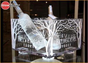 Quality Large Lighted Led Ice Bucket / Champagne Cooler Silk Printed Logo wholesale