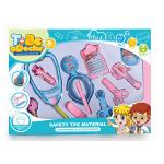 Soft Plastic Medical Pretend And Play Doctor Set 10Pcs Pack Blue Pink 2 Colors