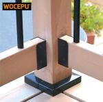 Stainless Steel Concealed Joist Bracket for 2x4 Stair Wood Handrail Deck Railing