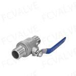 2PC Ball Valve Full Bore Male-Male Thread CF8 BSPP Oed End Connection Customized