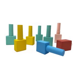 Quality Factory Custom Empty Square Glass Nail Polish Bottle With Brush Cap wholesale