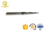 Tungsten 2 Flute Tapered Milling Cutters High Accuracy Wood Cutting End Mills