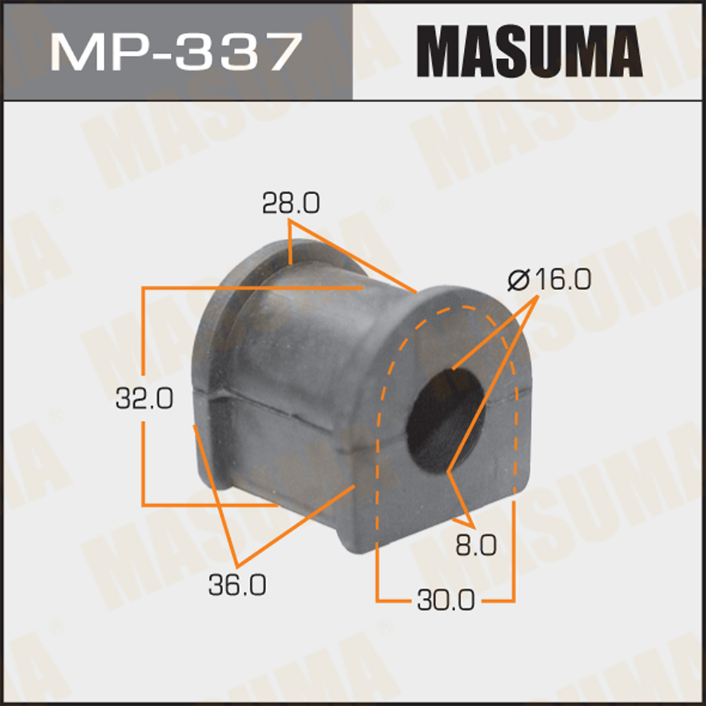 MP-337 Auto Parts Suspension Rubber Stabilizer Bush for CAMRY Saloon DAIHATSU ALTIS