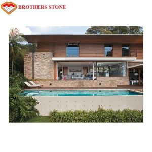 Quality Decorative Artificial Culture Stone Faux Stone 3D Wall Panel For House Exterior Wall wholesale