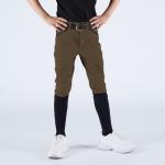 320gsm Horse Riding Pants 6-15 Years Old Boys Brown Knee Silicone Eqeustrian