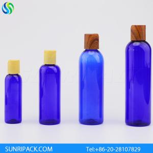 Quality 120ml blue cosmo round plastic bottle, 4oz blue cosmo round pet bottle, 2oz cosmo bottle wholesale