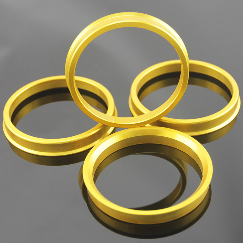 CNC Super Thin Aliuminum 66.6 To 57.1 Hub Centric Rings Anodize Coatings