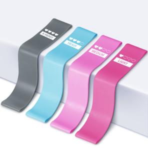Quality 4pcs 50*600MM TPE Resistance Bands 100% Silica Resistance Bands For Legs wholesale