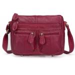 Dumpling Cow Leather Hobo Shoulder Bags Polyester Lining