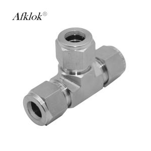 Quality AFK-1/4&quot; 3/8&quot; 1/2&quot; 3/4&quot; Stainless Steel Tube Fittings Union Tee 300psi Durable wholesale