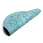 Round Type Non Slip Custom Printed Fitness Gym Sports 4 mm Natural Rubber PU