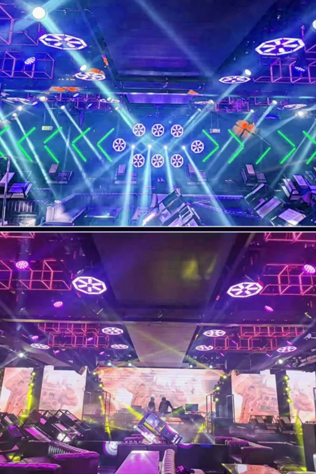 Mesmerizing Rotating Fan Stage Light with RGB/RGBW Color Create an Immersive Ambiance
