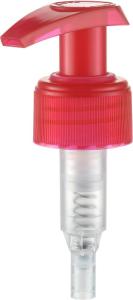 Quality Bamboo 24mm Lotion Dispenser Pump Plastic Multi Function Red Color wholesale