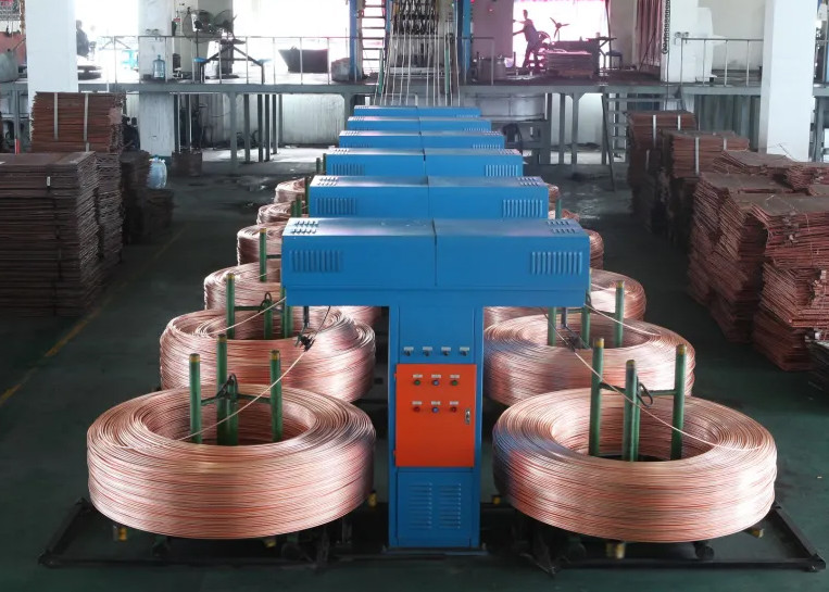 Oxygen Free Scrap Copper Rod Vertical Upward Continuous Casting Machine