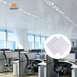 Quality Lightweight Clip-in Aluminum Ceiling Tiles 600x600 Acoustic Aluminum Plafond Decoration Metal Ceilings for Office wholesale