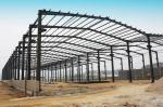 BS / ASTM Standard Economic Workshop Steel Structure 1000㎡ Grey Color
