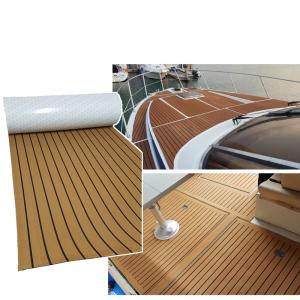 Quality 98in X 47in Eva Faux Synthetic Teak Deck L240cm Laminated Flooring wholesale