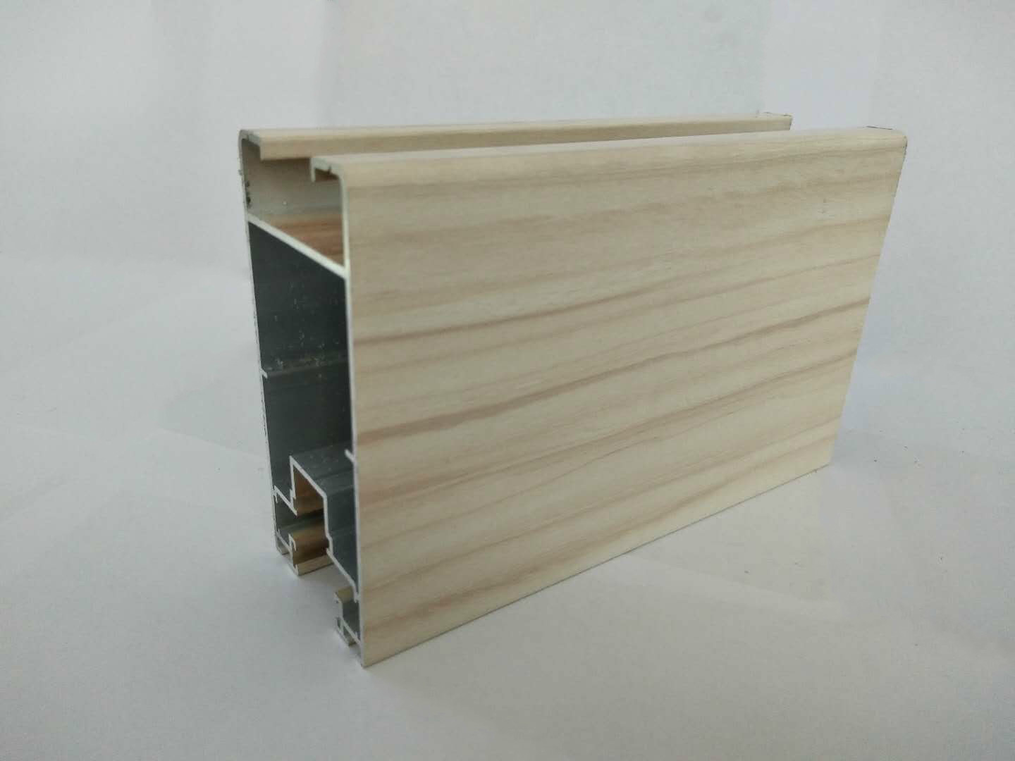 Cream - Colored , Wood Finish Aluminium Profiles , Customized For Stand Display