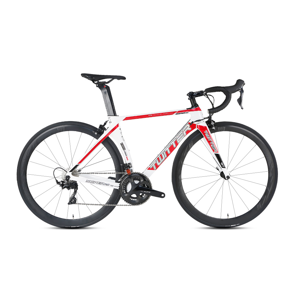 Carbon Fork Carbon Fiber Street Bike , 700C Aluminum Frame Mens Road Bike