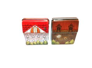 Quality Painted Cartoon Food Grade Tin Containers Tin Can With Cover / Lid wholesale