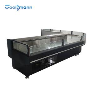 Quality Fan Cooling Meat Display Freezer Cooler Butchery Counter Fridge 180L wholesale