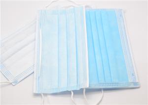 Quality Adjustable Nose Bar Disposable 3 Ply Face Mask , Disposable Medical Face Mask wholesale