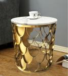 Apartment Circular Glass Top Coffee Side Table Combination