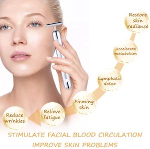 Quality 6000VPM AA Dry Cell Vibration 24k Beauty Bar Face Massager wholesale