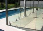Transparent Outdoor Glass Fence , Fully Frameless Glass Pool Fencing