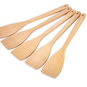 Quality Acacia Beech Wood Spatula Kitchen Pot Shovel Burr Free Surface wholesale