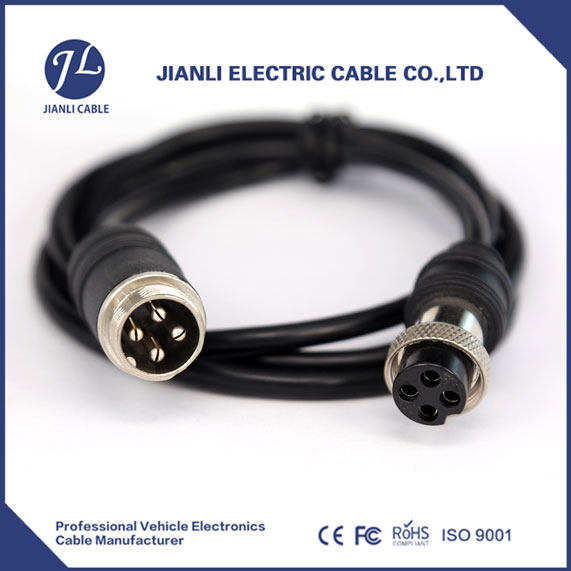 Car Rear View Reversing Camera 4 Pin Extension Cable 