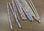 Flower design paper straws Christmas party supplies paper drinking straws