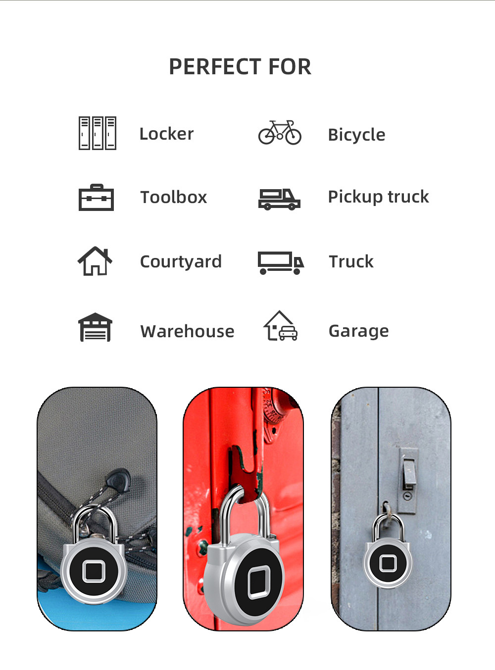 P10 LI Battery Suitcase Home Safe Smart Electric Padlock