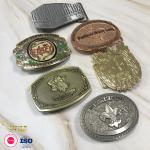 Engraved Belt Western Cowboy Buckles Sublimation 3D Gold Plated Metal