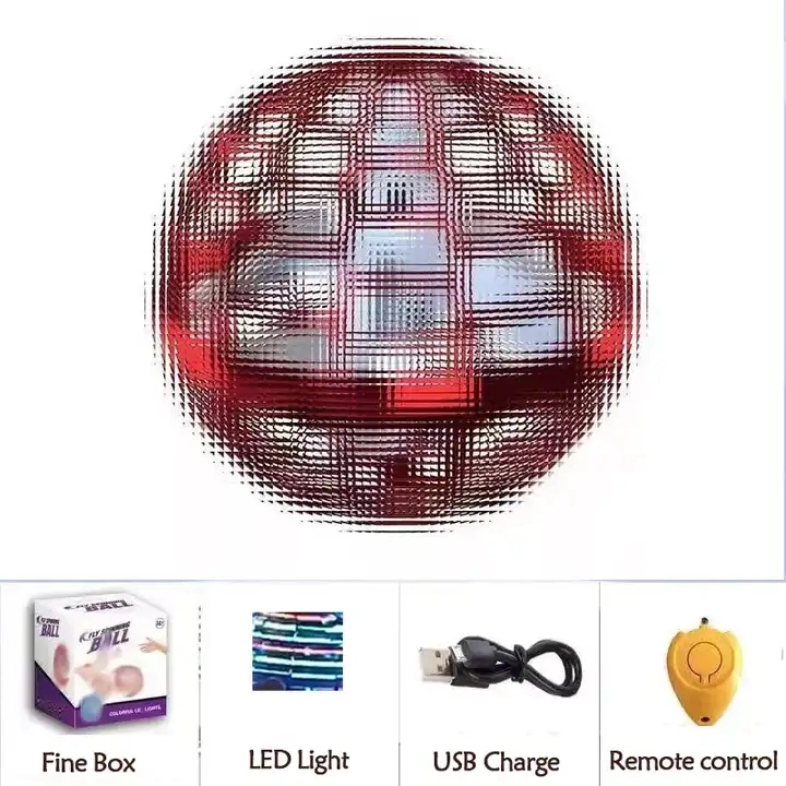 Flying Flyorb Boomerang Magic with LED Mini Drone Colorful Hand Controlled Flying Orb Ball Spinner