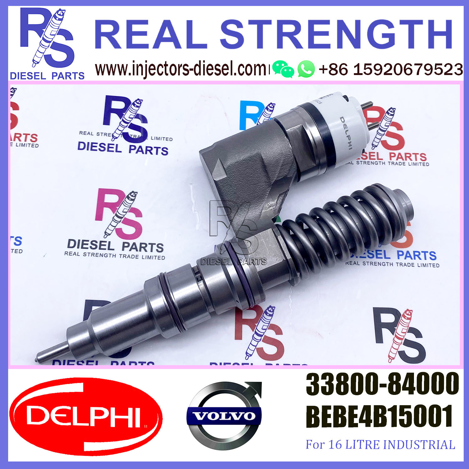 33800-84000 V-O-L-V Diesel Injector DELPHI BEBE4B15001 A3 For L ENGINE EURO 2