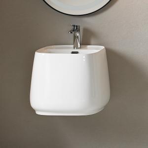 Quality Hand Wash Ceramic Wall Hung Basin Modern Special Shaped for Bathroom wholesale