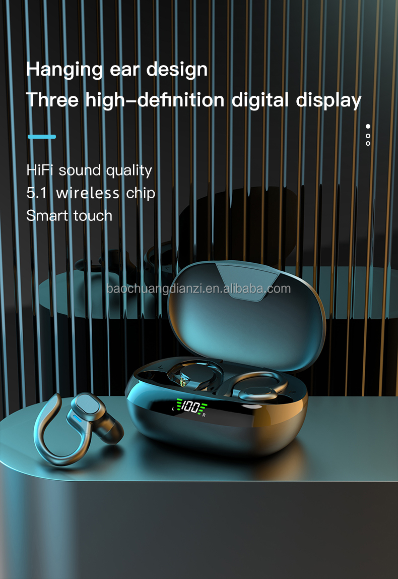 Transmission Distance 10-15M OWS Wireless Stereo Earphones for Outdoor Activities