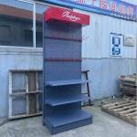 Factory customized color size metal heavy duty retail display shelving dark