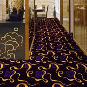 Quality Restaurant Flexible PVC Flooring Jacquard Style Anti - Slip Feature wholesale